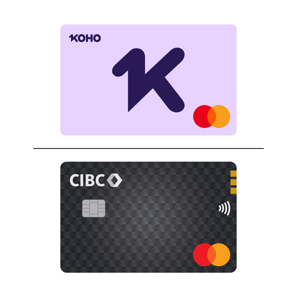 Le KOHO Mastercard Prépayée contre Le Mastercard Costco CIBC